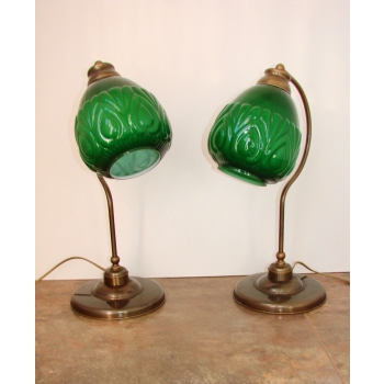 detal lampy mosiężnej vintage